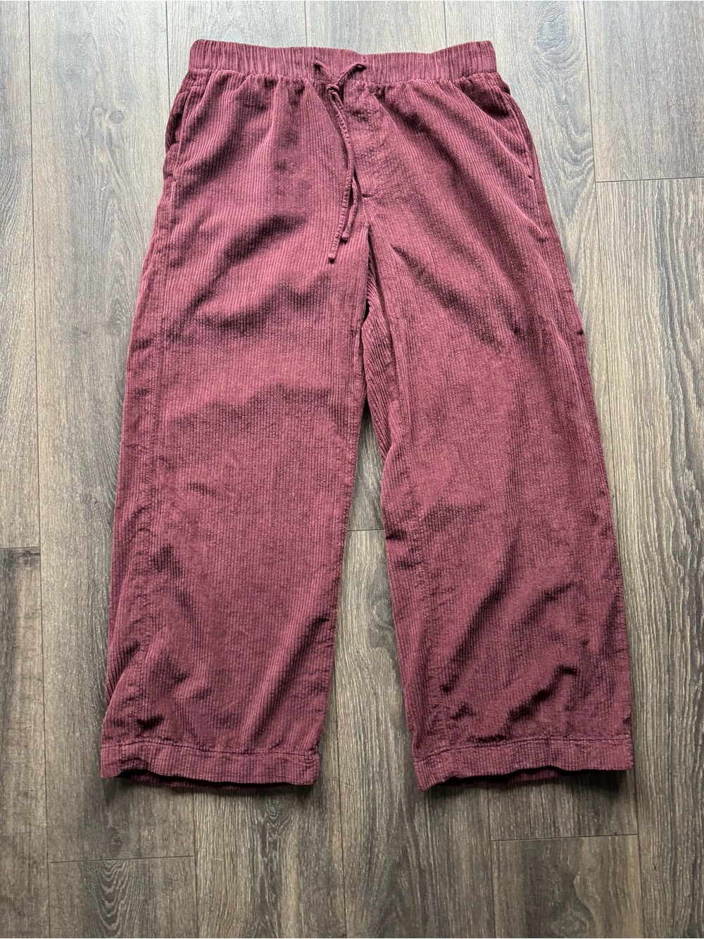 American Eagle Stretch Corduroy Low-Rise Baggy Wide-Leg Pant Size Medium